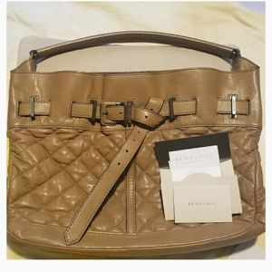 Burberry Enmore Quilted Top Handle Bag